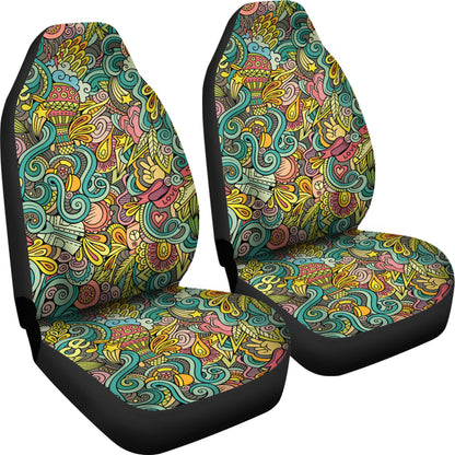 Hippie Print Design LKS302 Car Seat Covers