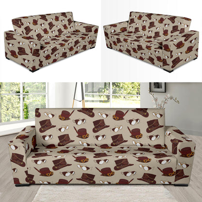 Steampunk Hat Print Design LKS301 Sofa Slipcover
