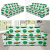 Alien UFO Pattern Print Design 04 Sofa Slipcover