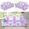 Capricorn Zodiac Pattern Print Design 02 Sofa Slipcover