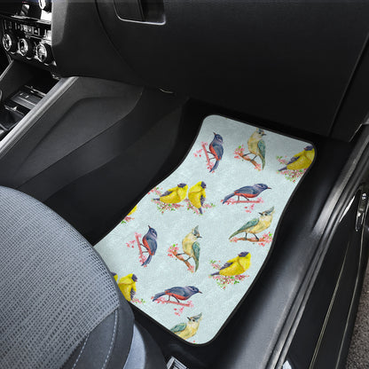 Bird Sweet Themed Print Pattern/carfloormat.jpg Car Floor Mats Front Back