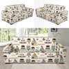 Cake Pattern Print Design 02 Sofa Slipcover