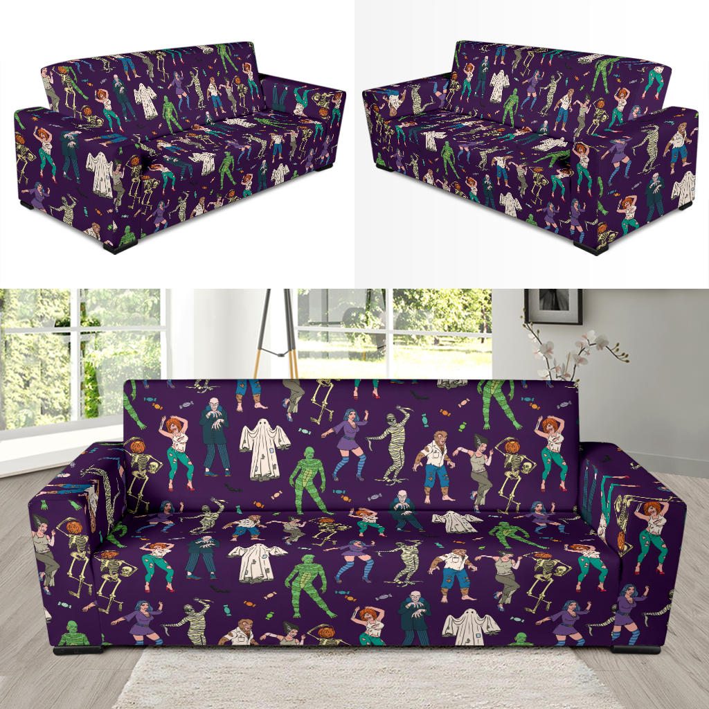 Creepy Zombie Print Design LKS302 Sofa Slipcover