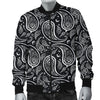 Paisley Black Design Print Men Bomber Jacket