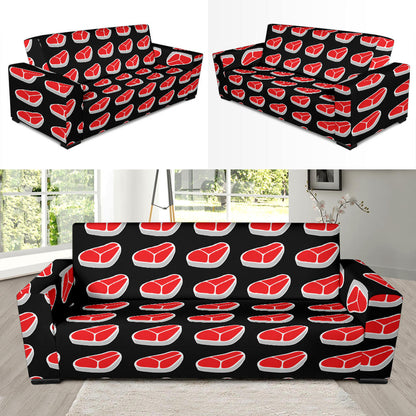 Steak Print Design LKS303 Sofa Slipcover