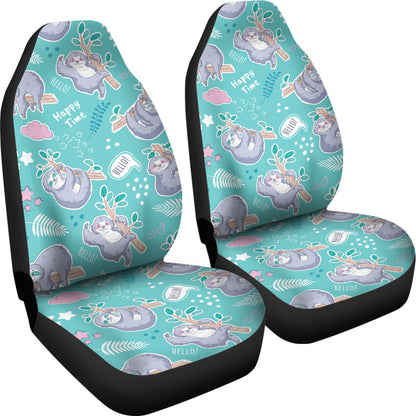 Sloth Print Design LKS309 Car Seat Covers