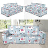 Llama Pattern Print Design 04 Sofa Slipcover