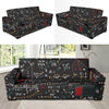 Math Pattern Print Design 04 Sofa Slipcover