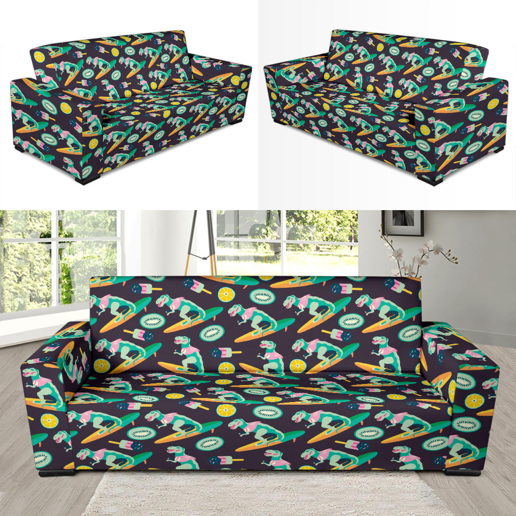Surfboard T Rex Print Design LKS301 Sofa Slipcover