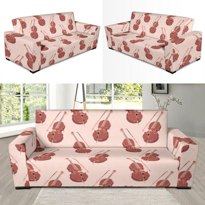 Cello Pattern Print Design 03 Sofa Slipcover