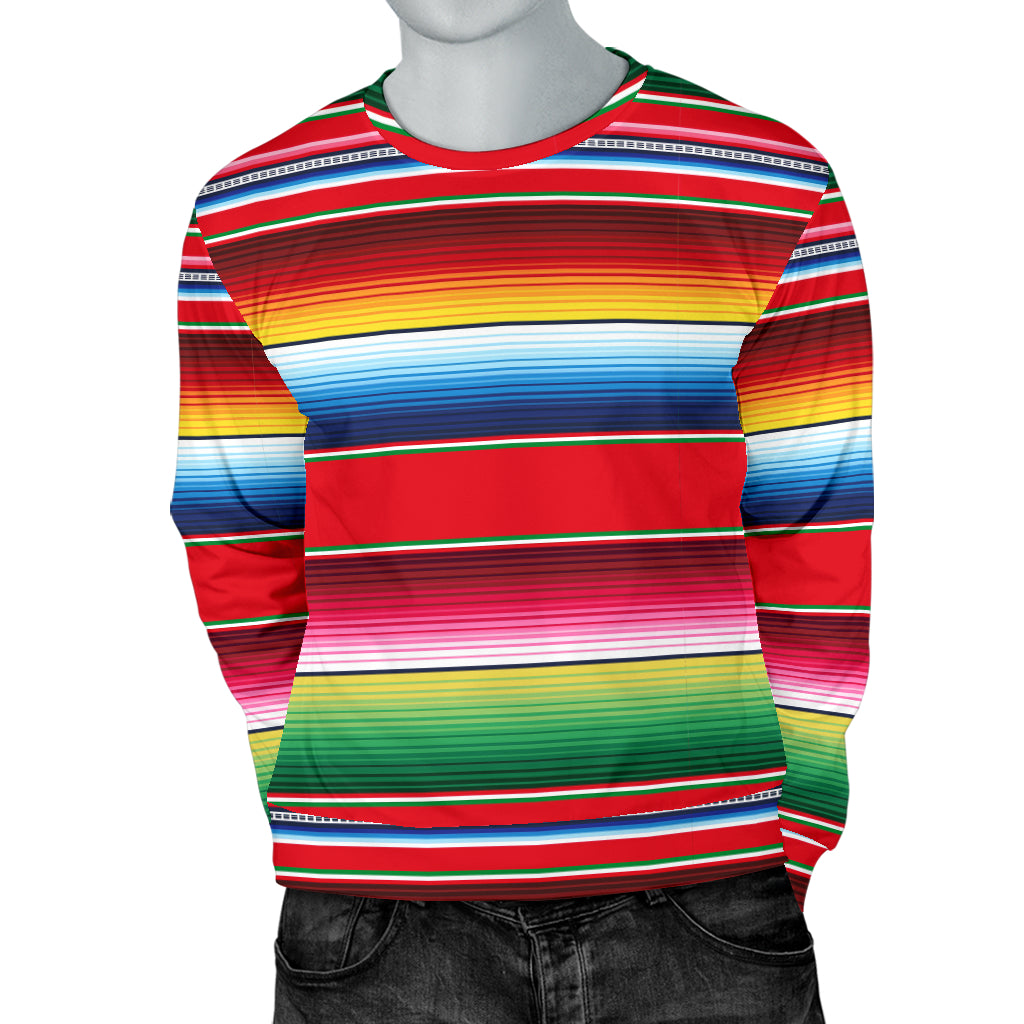 Serape Pattern Men Long Sleeve Sweatshirt