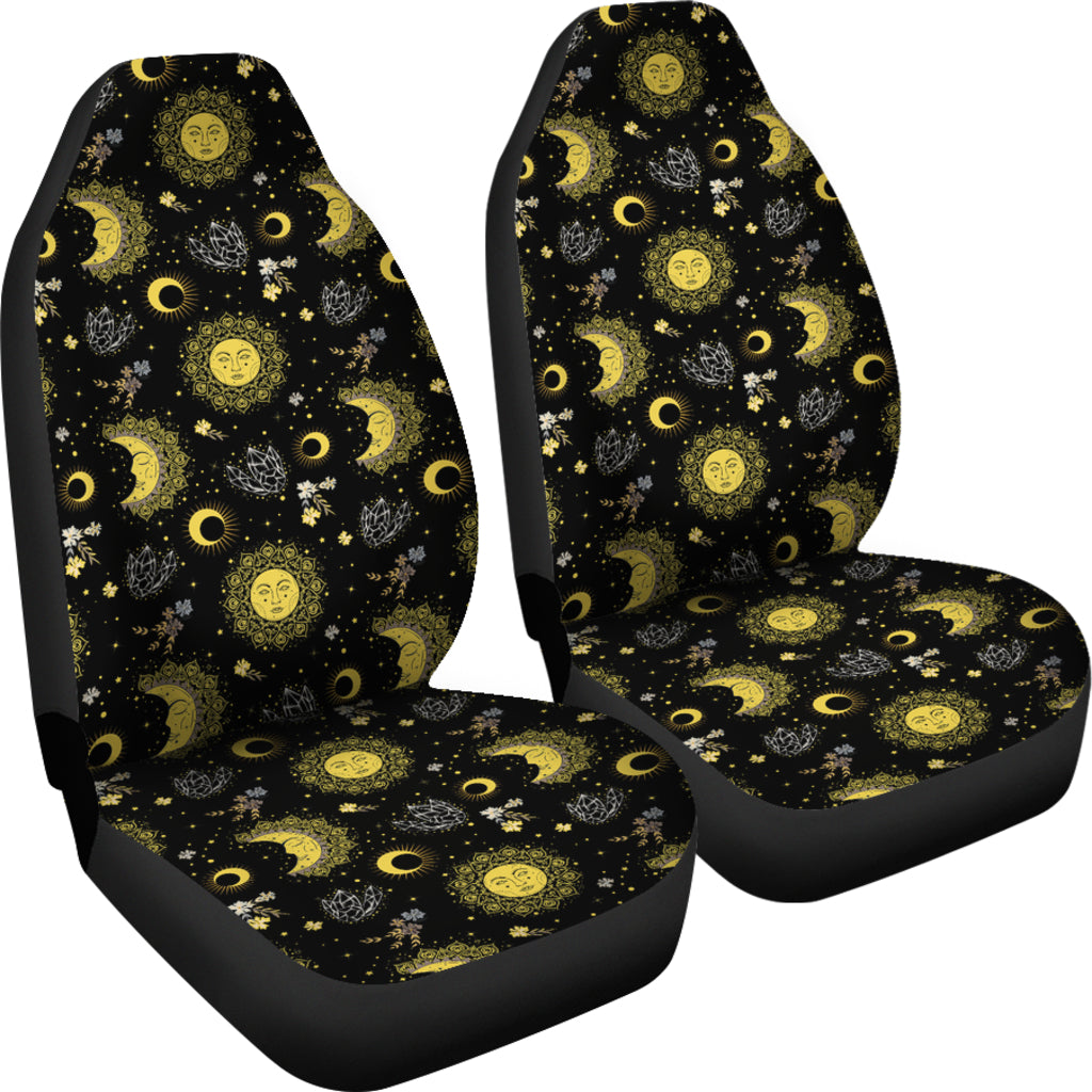 Sun Moon Print Design LKS301 Car Seat Covers