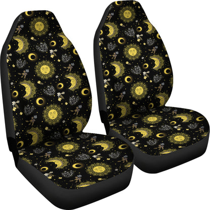 Sun Moon Print Design LKS301 Car Seat Covers