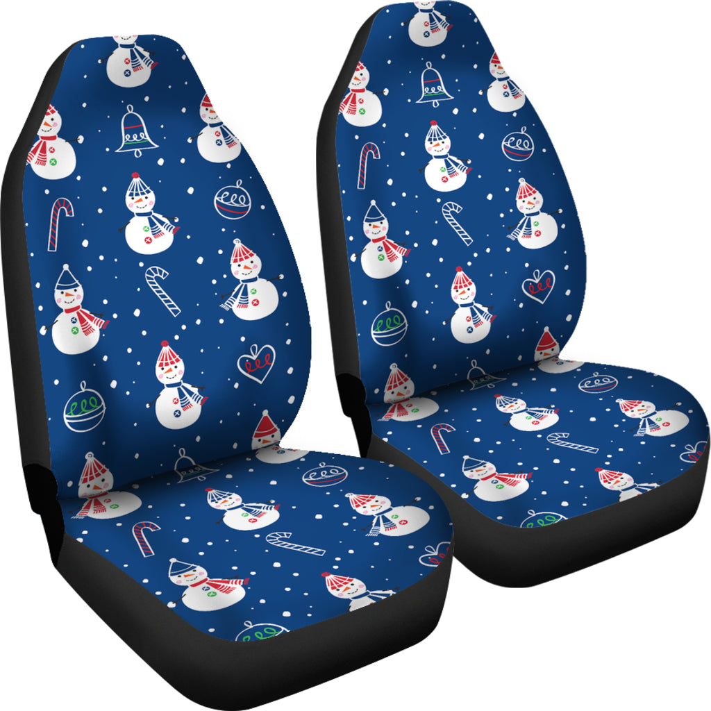 Snowman Print Design LKS306 Car Seat Covers