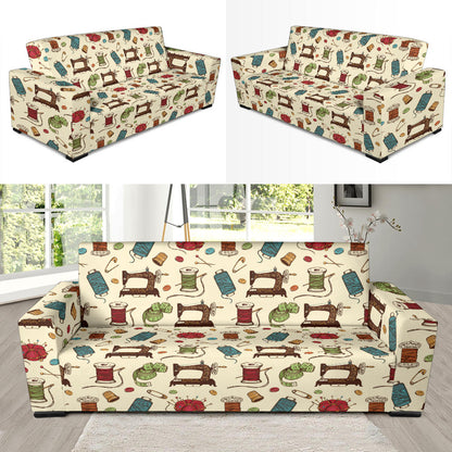 Sewing Equipment Print Design LKS303 Sofa Slipcover