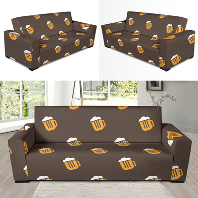 Beer Pattern Print Design 01 Sofa Slipcover