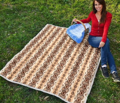 Native Classic Pattern Print Quilt Bedspread