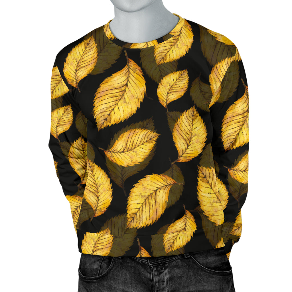 Elm Leave Summer Print Pattern Men Long Sleeve Sweatshirt