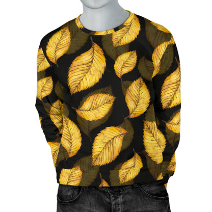 Elm Leave Summer Print Pattern Men Long Sleeve Sweatshirt