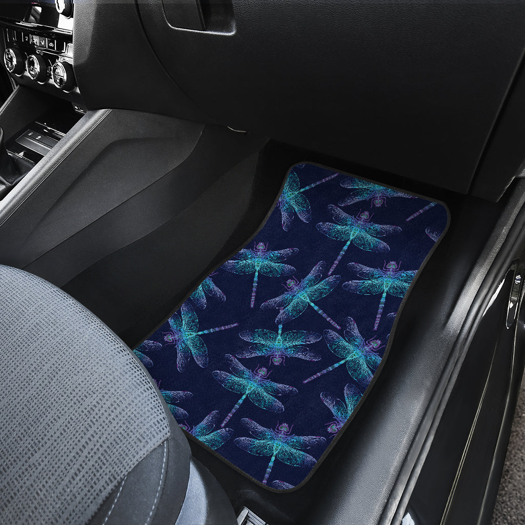 Dragonfly Hand Drawn Style Print Car Floor Mats Front Back
