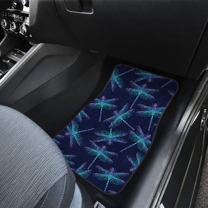 Dragonfly Hand Drawn Style Print Car Floor Mats Front Back