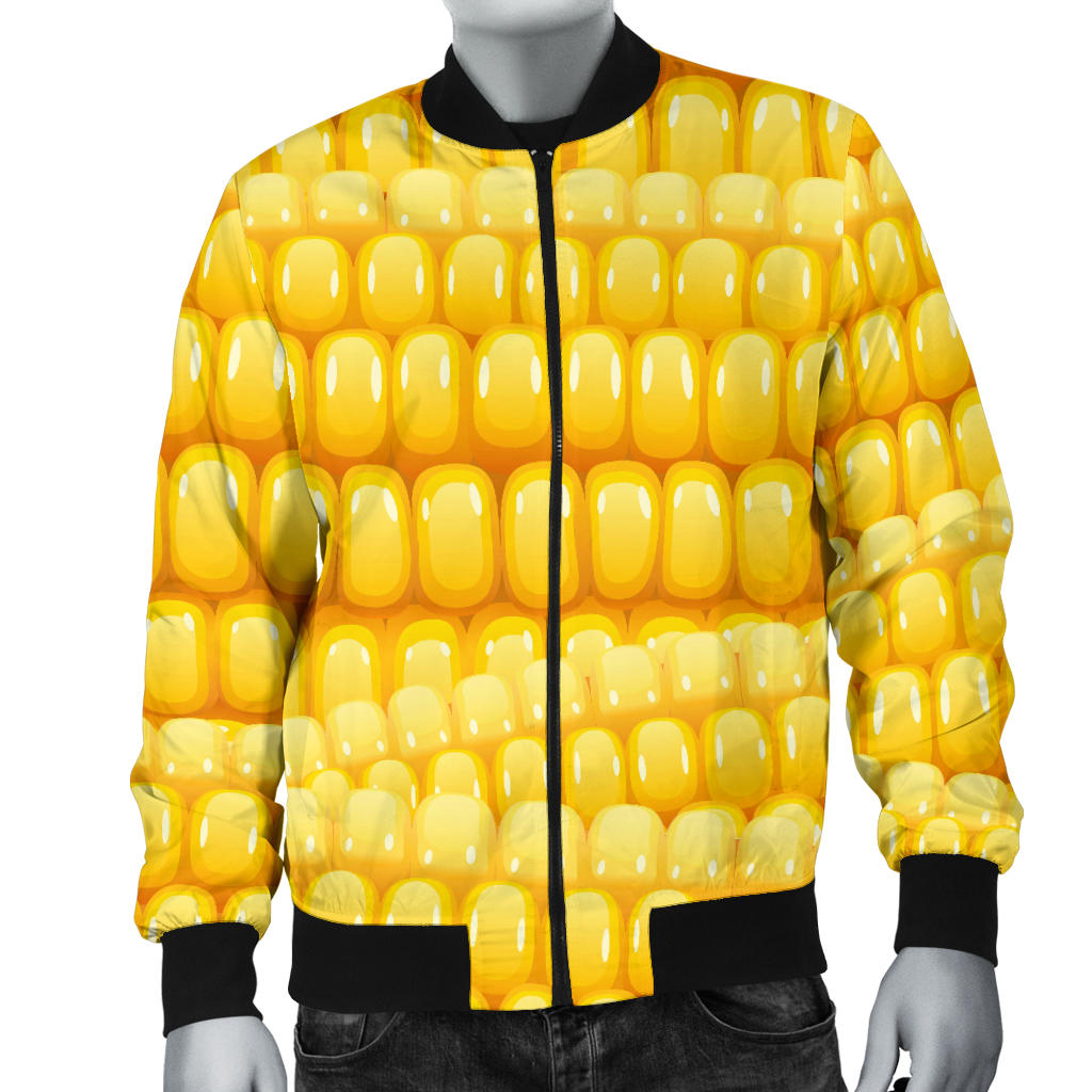 Agricultural Corn cob Pattern Men Bomber Jacket