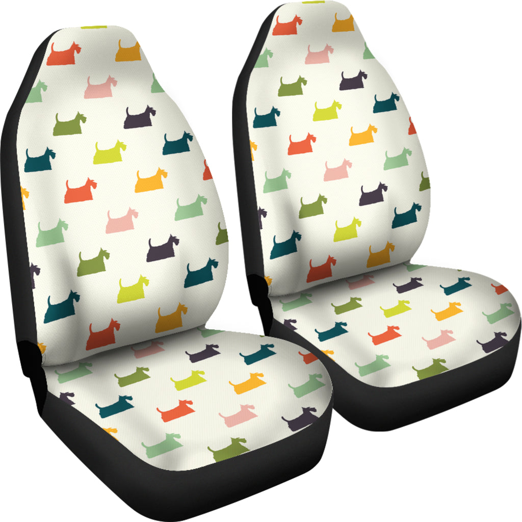 Scottish Terriers Print Design LKS305 Car Seat Covers