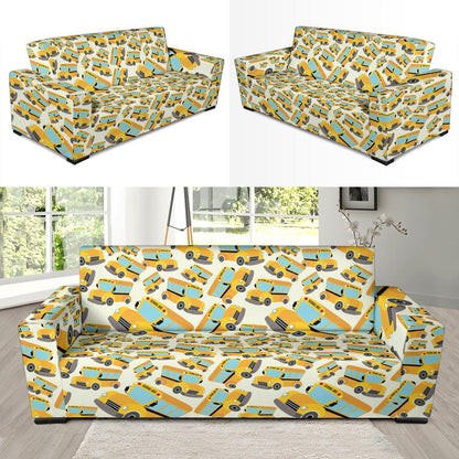 School Bus Print Design LKS301 Sofa Slipcover