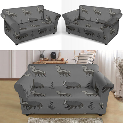 Skunk Print Design LKS301 Loveseat Couch Slipcover