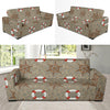 Nautical Pattern Print Design A02 Sofa Slipcover