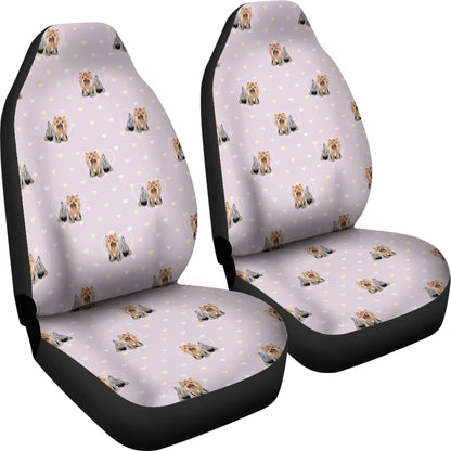 Yorkshire Terriers Print Design LKS302 Car Seat Covers