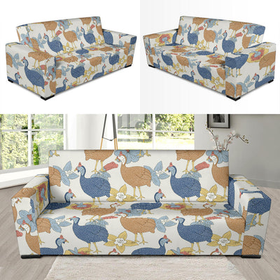 Guinea Fowl Pattern Print Design 01 Sofa Slipcover