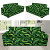 Banana Leaf Pattern Print Design 02 Sofa Slipcover