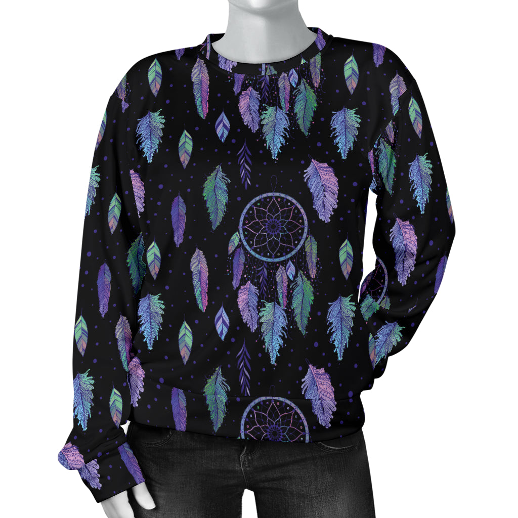 Dream Catcher Tribal Design Women Long Sleeve Sweatshirt