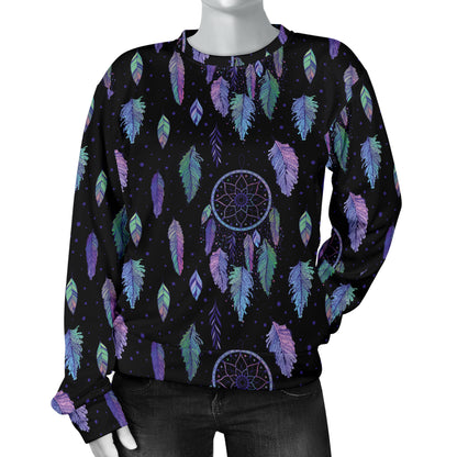 Dream Catcher Tribal Design Women Long Sleeve Sweatshirt