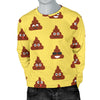 Emoji Poop Print Pattern Men Long Sleeve Sweatshirt