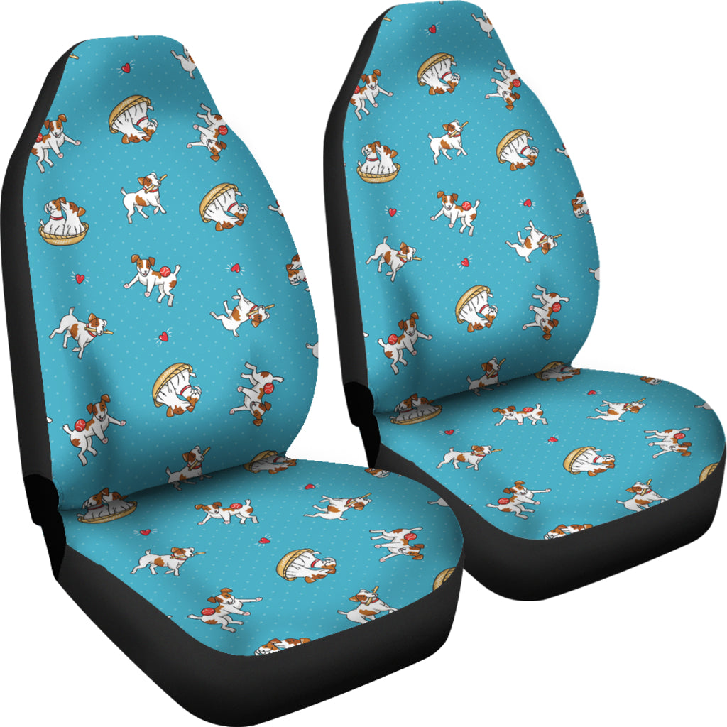 Russell Terriers Playing Print Design LKS305 Car Seat Covers