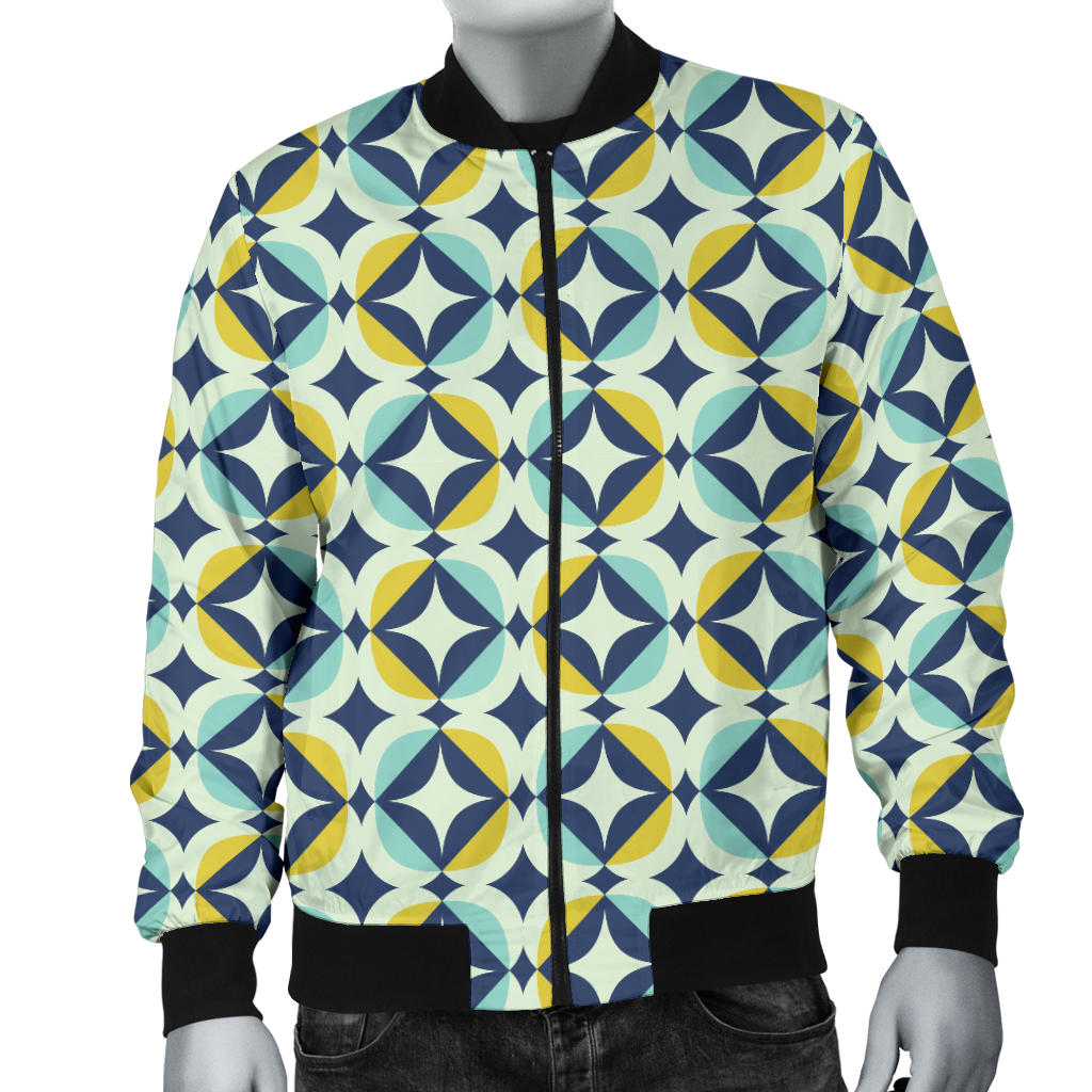 Swedish Design Pattern Men Bomber Jacket