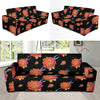 Marigold Pattern Print Design 01 Sofa Slipcover