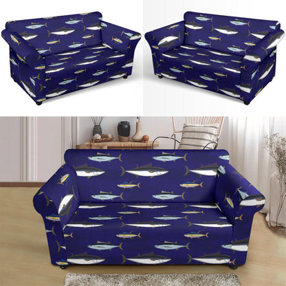 Tuna Fish Print Design LKS304 Loveseat Couch Slipcover
