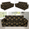 Aztec Wolf Pattern Print Design 04 Sofa Slipcover