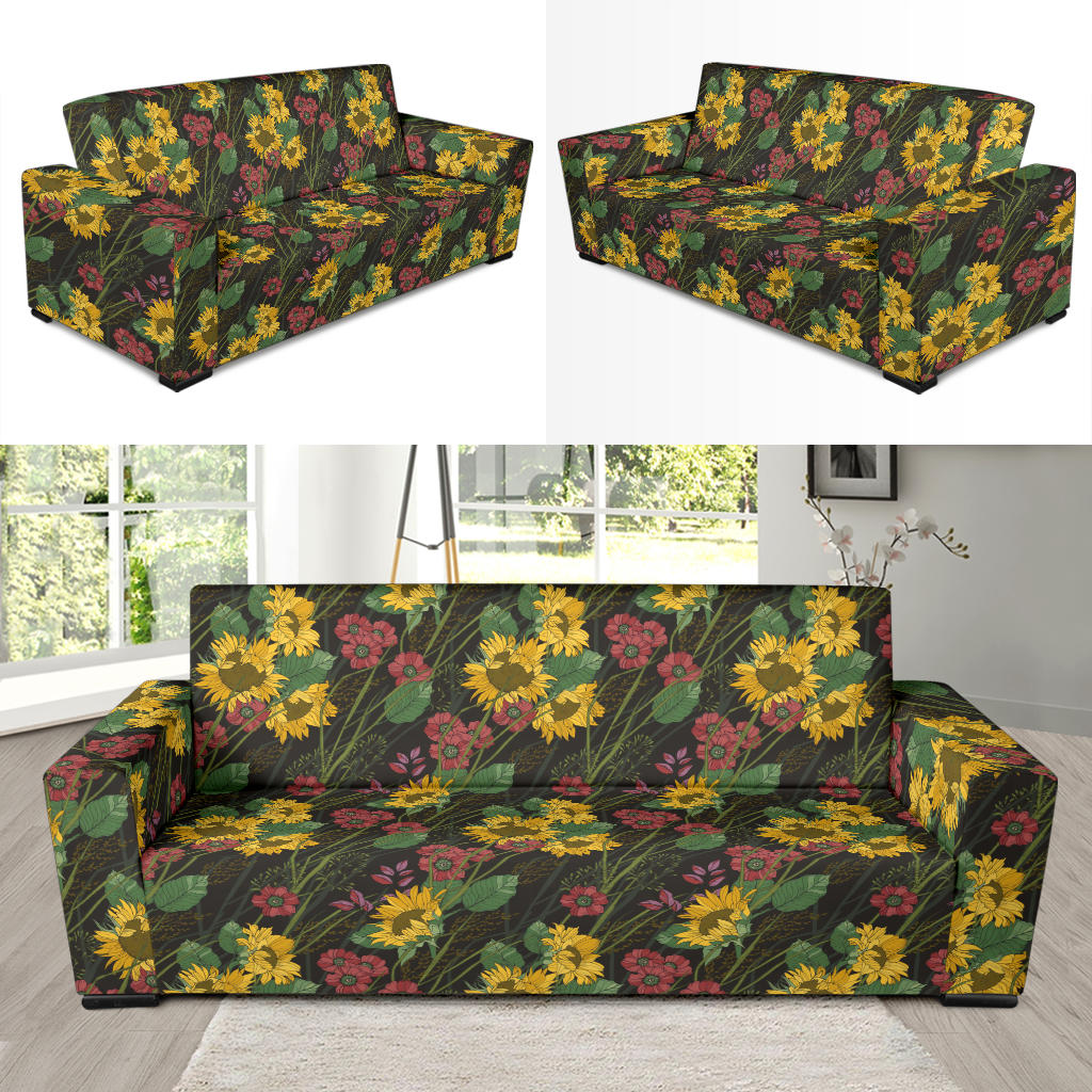 Sunflower Print Design LKS303 Sofa Slipcover