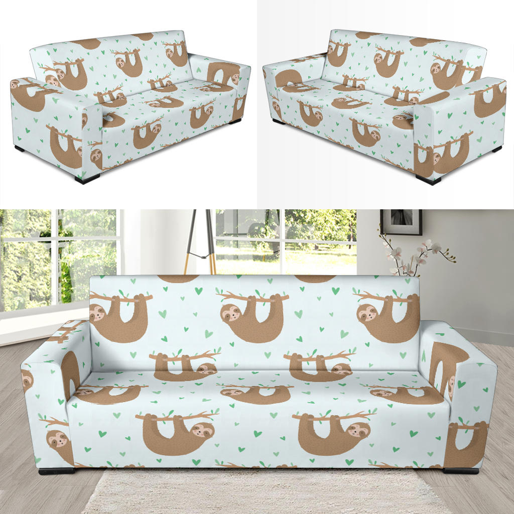 Sloth Print Design LKS308 Sofa Slipcover