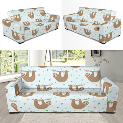 Sloth Print Design LKS308 Sofa Slipcover