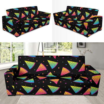 Rainbow Watermelon Pattern Print Design A04 Sofa Slipcover