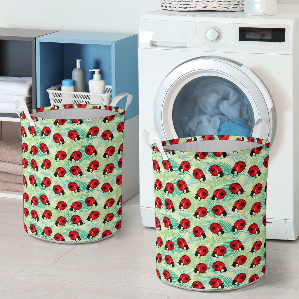 Ladybug Cute Print Pattern Laundry Basket