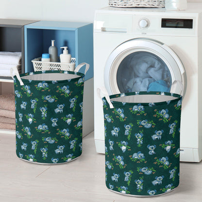 Koala Blue Design Print Laundry Basket