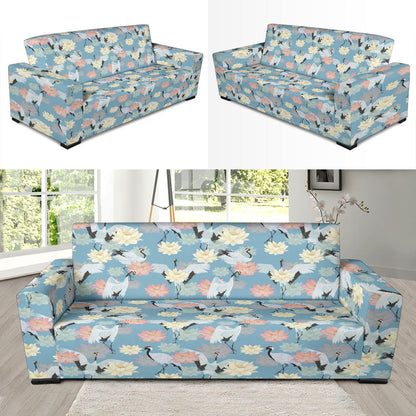 Water Lily Print Design LKS304 Sofa Slipcover