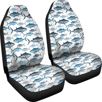 Tuna Fish Print Design LKS303 Car Seat Covers