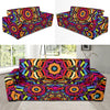 Kaleidoscope Pattern Print Design 01 Sofa Slipcover